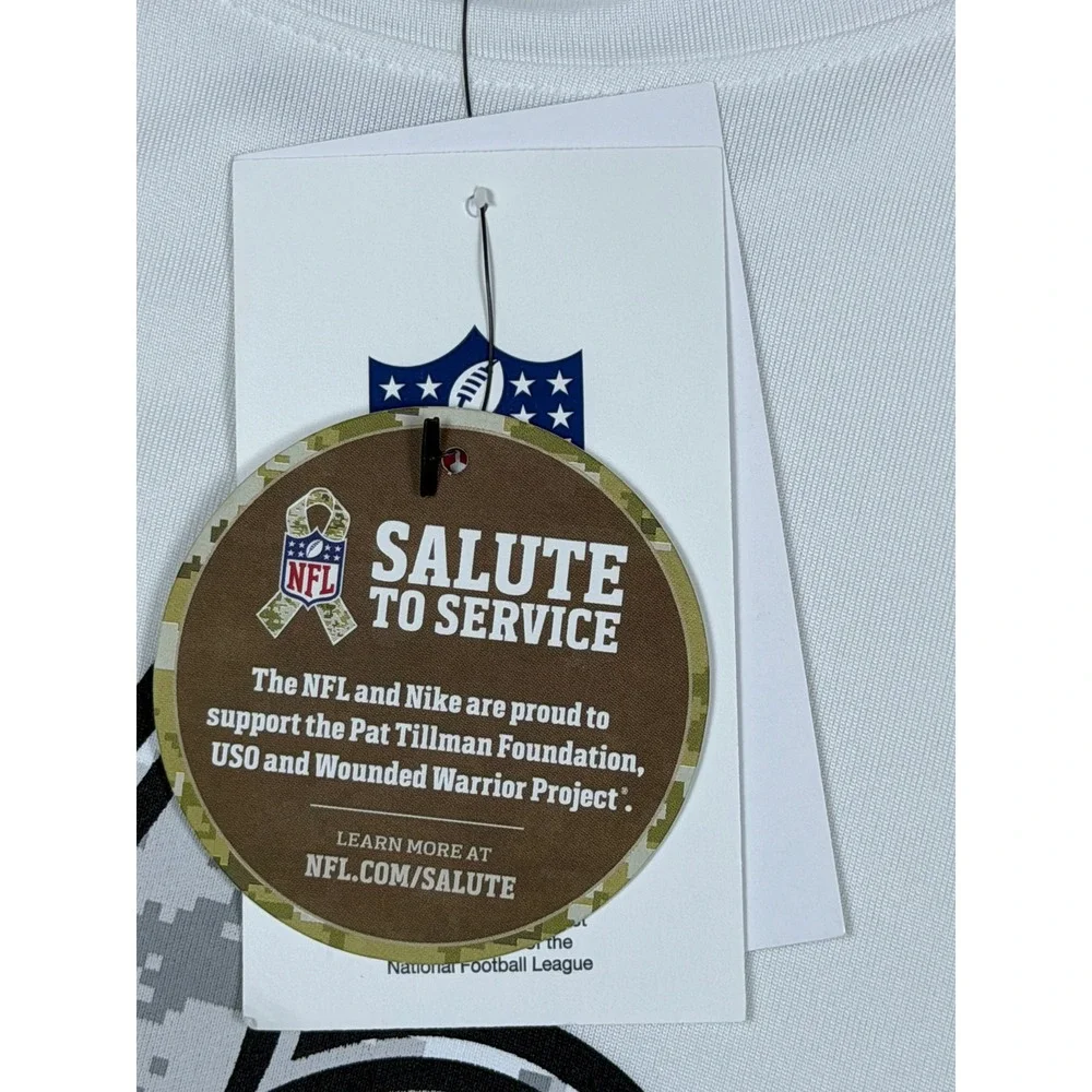 Nike New Orleans Saints Salute to Service White Dri-FIT Shirt‎ Youth XL 18/20
